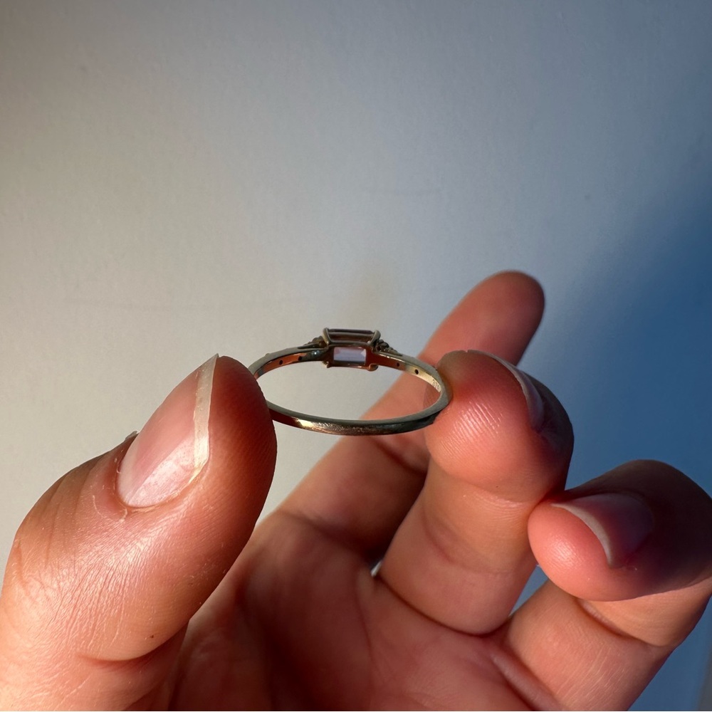 Local Eclectic - Solid Gold December Capsule Tanzanite Baguette Ring - Picture 11 of 17